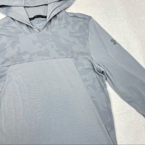 Under Armour UA Pullover Hoodie Sweatshirt Women's Size Small Threadborne Fitted - Picture 3 of 5